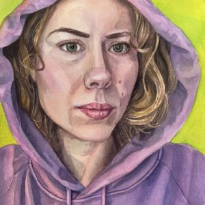 Self-Portrait in a Hoodie